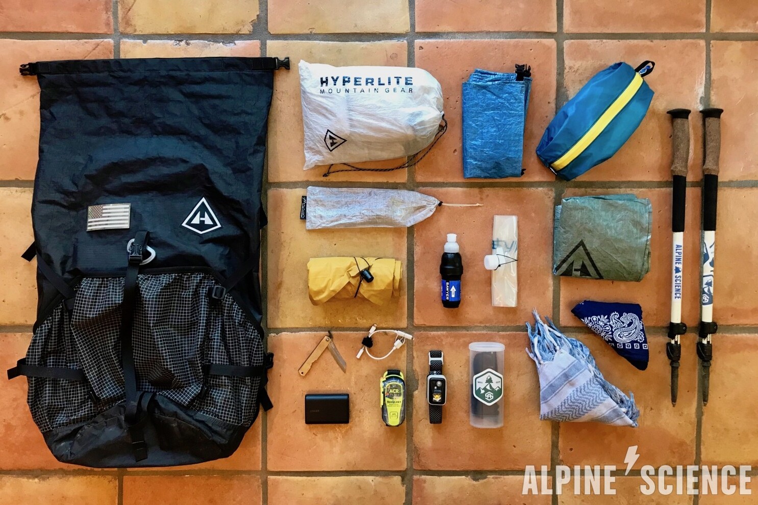 Ultralight Backpacking Thru-Hiking Gear List