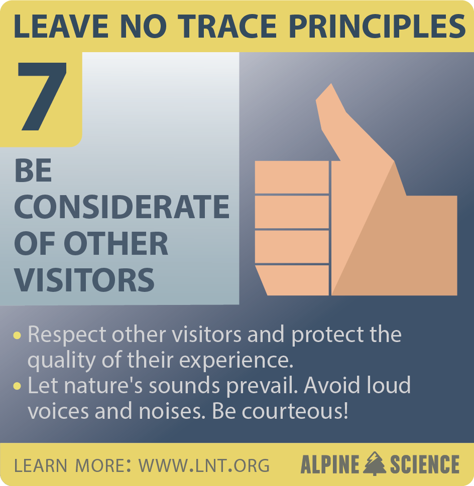 Leave No Trace Seven Principles