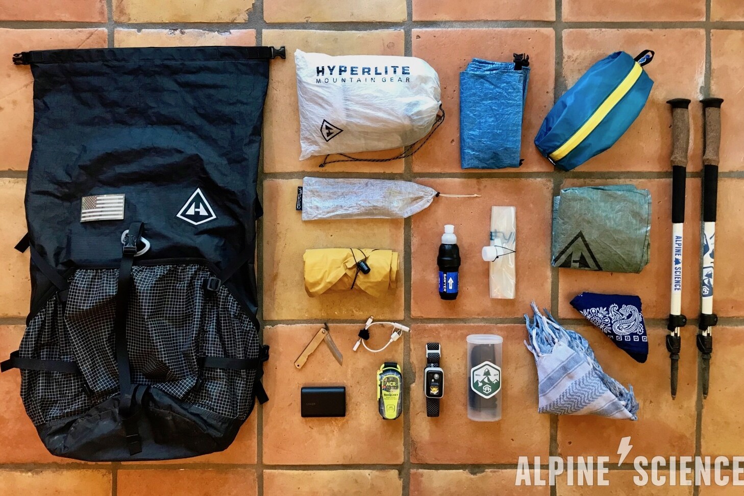 Ultralight Backpacking Gear LIst for Thru Hiking and Long Distance Hiking